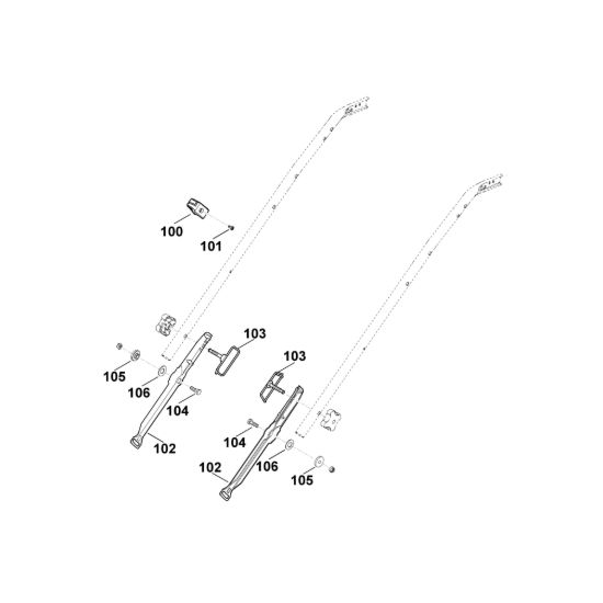 Picture of B1 - Parte inferiore manubrio MB 545.0 V