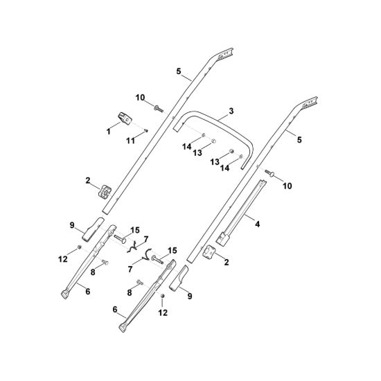 Picture of B - Parte inferiore manubrio MB 545.0 VR