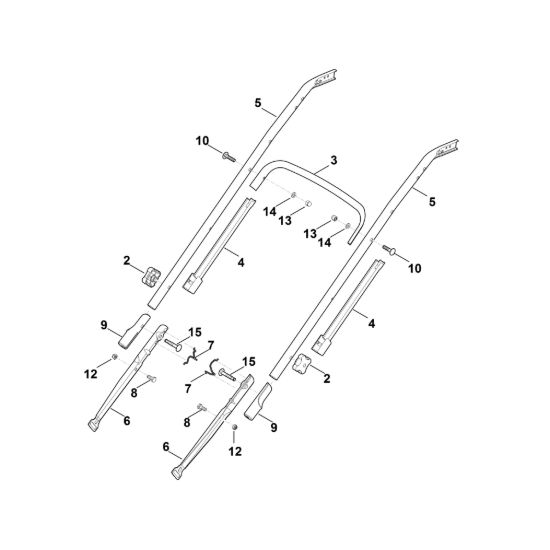 Picture of B - Parte inferiore manubrio MB 545.1 VE