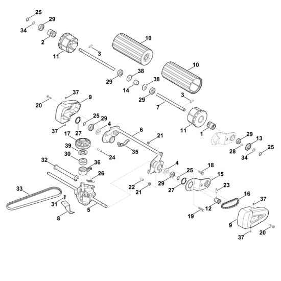 Picture of E - Asse posteriore, Trazione MB 545.1 VR