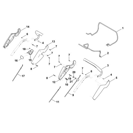 Picture of A - Parte superiore manubrio MB 650.0 TK
