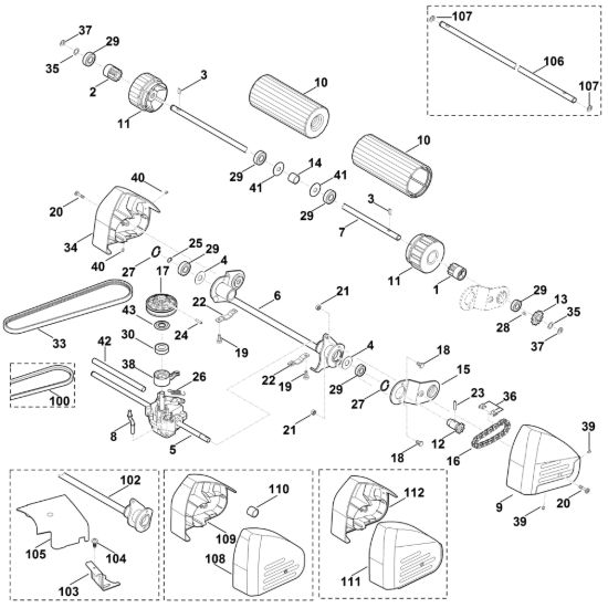 Picture of E - Asse posteriore, Trazione MB 650.0 VR