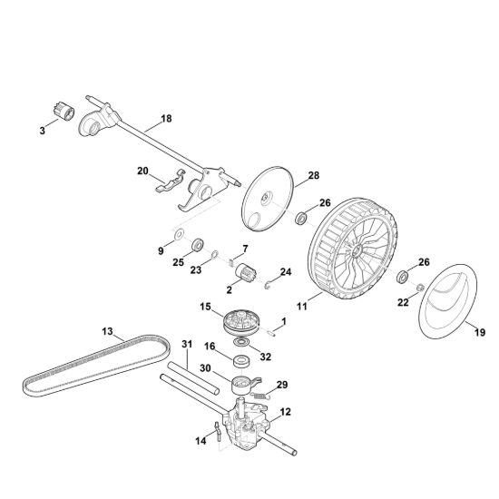 Picture of E - Asse posteriore, cambio MB 650.1 VM