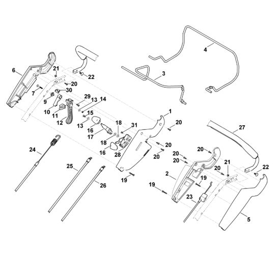 Picture of A - Parte superiore manubrio MB 655.0 OS