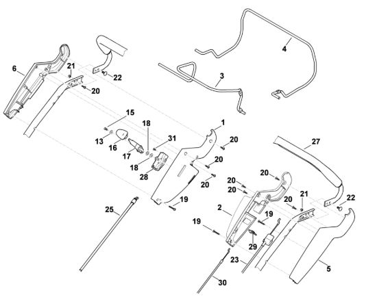 Picture of A - Parte superiore manubrio MB 655.0 V