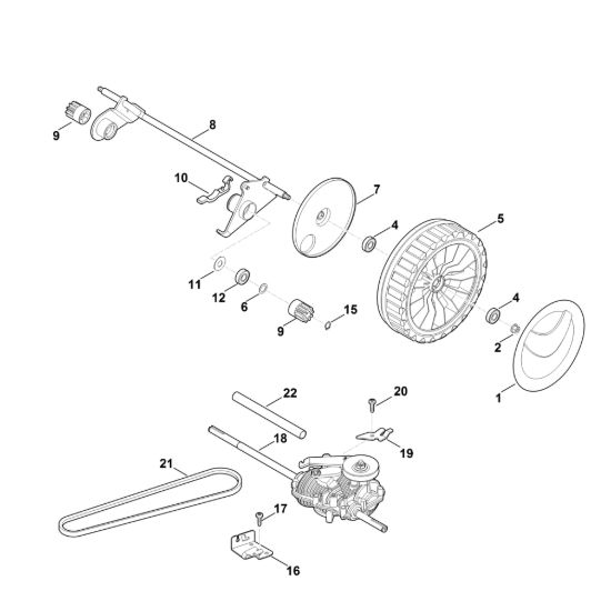 Picture of E - Asse posteriore, Trazione MB 655.1 G