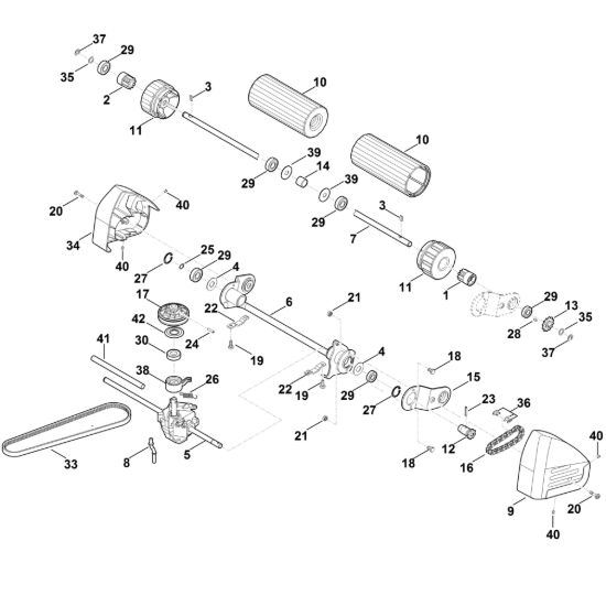 Picture of E - Asse posteriore, Trazione MB 655.1 RS