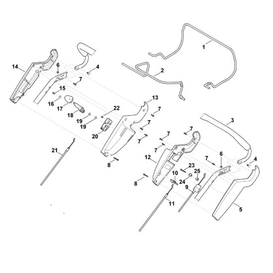 Picture of A - Parte superiore manubrio MB 655.1 VM