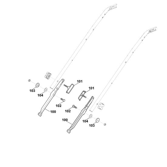 Picture of B1 - Parte inferiore manubrio MB 655.1 VM