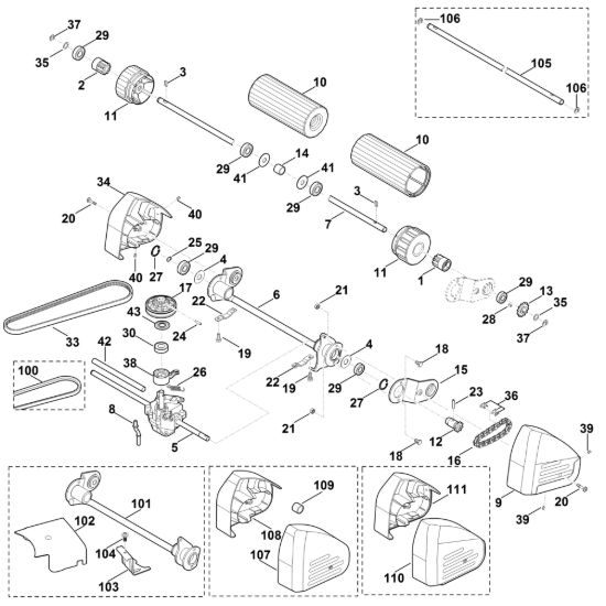 Picture of E - Asse posteriore, Trazione MB 655.1 VR