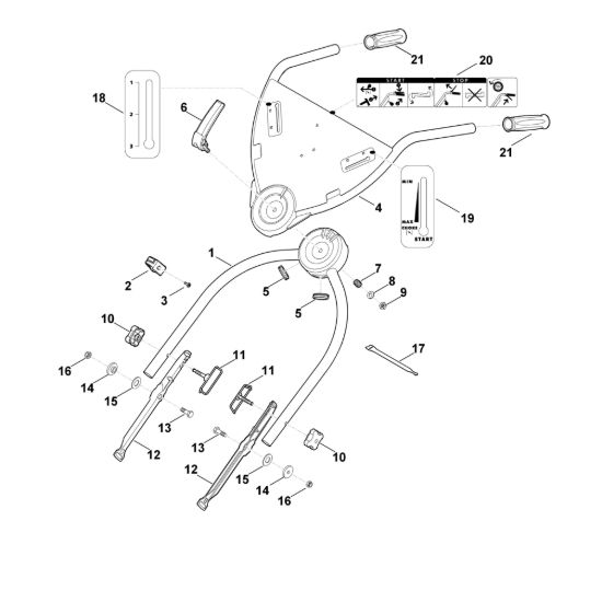 Picture of B - Parte inferiore manubrio MB 755.0 KS