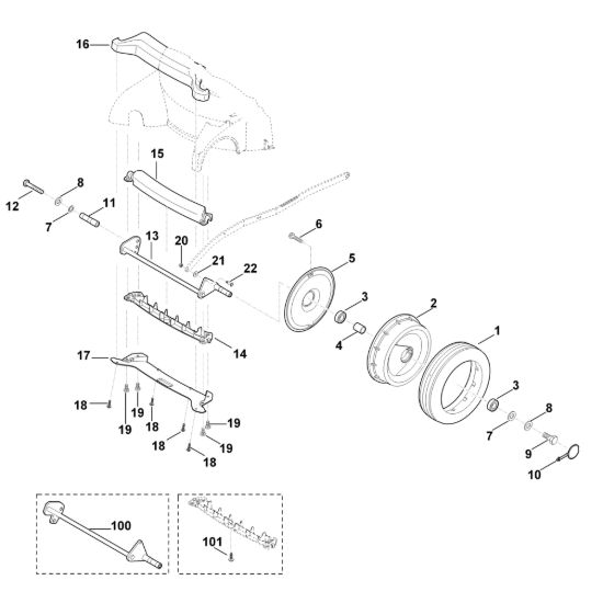 Picture of E - Asse anteriore MB 755.0 KS