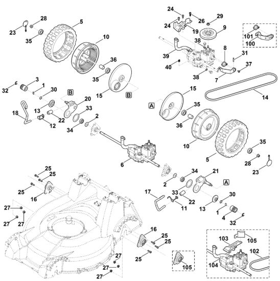 Picture of E - Regolazione altezza posteriore, trazione MB 756.0 YC