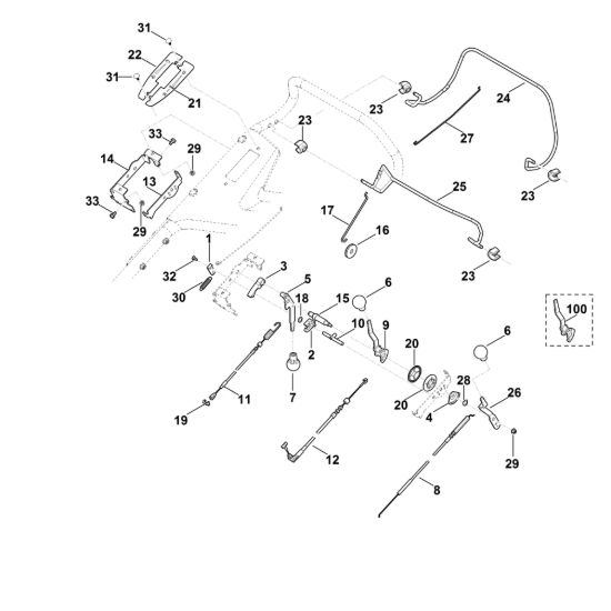 Picture of A - Parte superiore manubrio MB 756.0 YS
