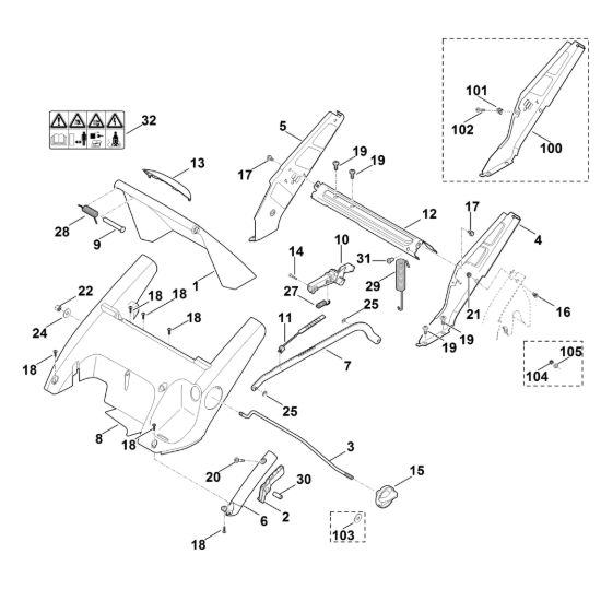 Picture of C - Telaio, regolazione altezza ME 545.0 V