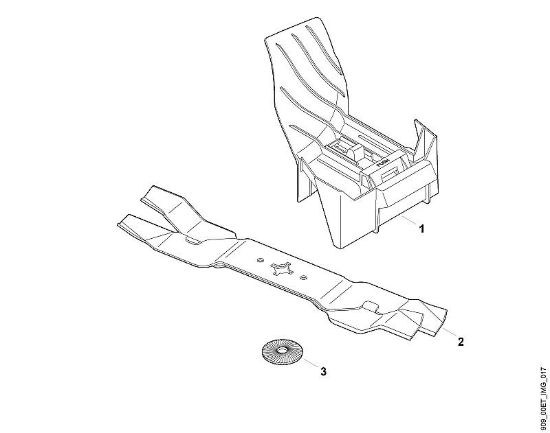 A - Kit mulching Parti accessorie Kit 448 della marca Viking