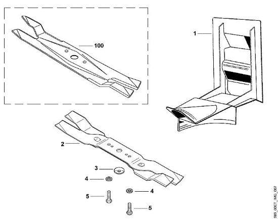 A - Kit mulching Parti accessorie Kit 55 MS della marca Viking