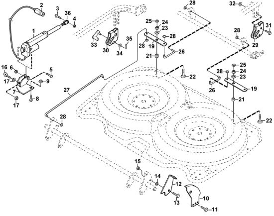 Picture of C - Regolazione altezza di taglio (elettrica) AME 442