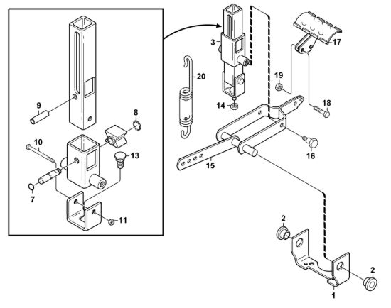 Picture of D - Dispositivo di sollevamento MF 860