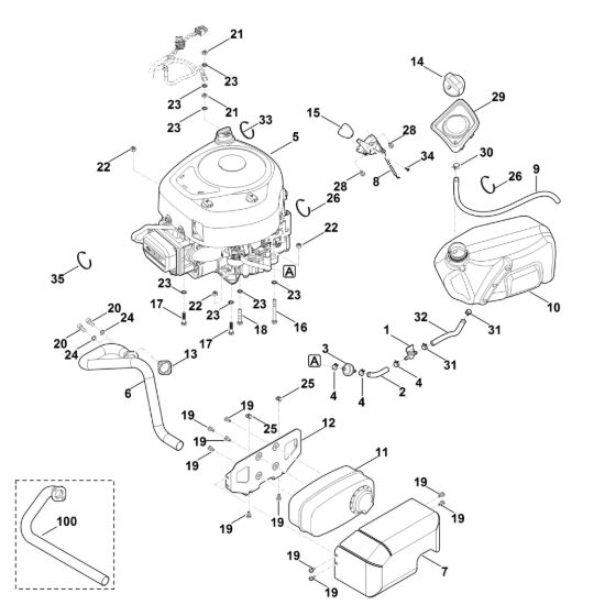 Picture of G - Motore, serbatoio MR 4082.0