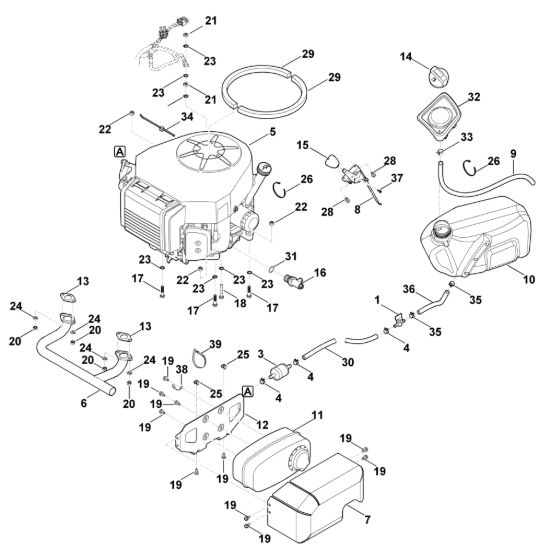 Picture of G - Motore, serbatoio MR 4082.0 K