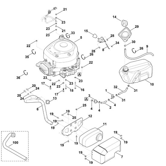 Picture of G - Motore, serbatoio MR 4082.1