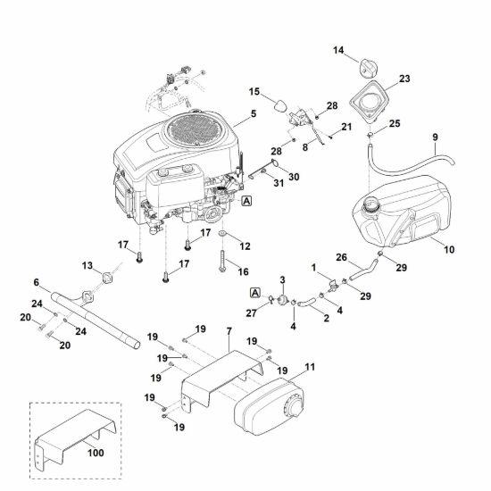 Picture of G - Motore, serbatoio MR 4082.2