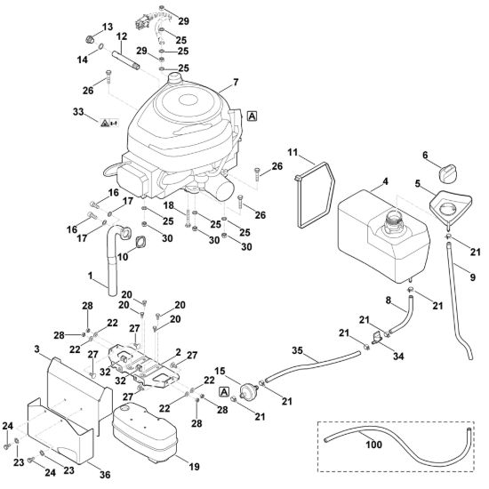 Picture of I - Motore, serbatoio MT 5097.0