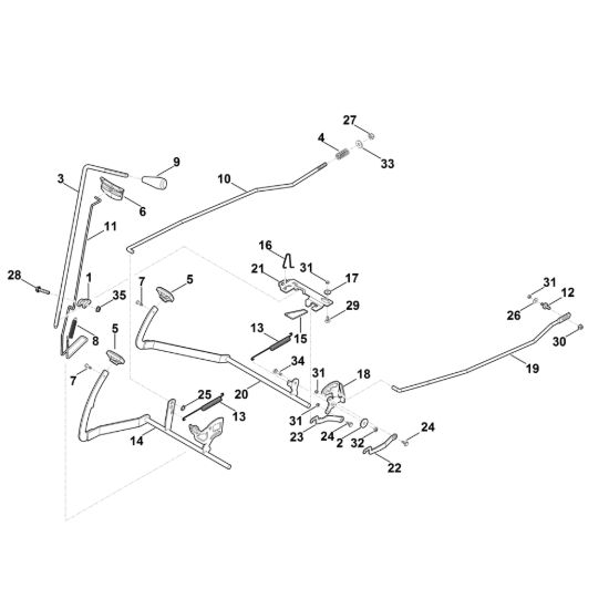 Picture of J - Freno, Freno di parcheggio, Leva azionamento MT 5112.1 Z