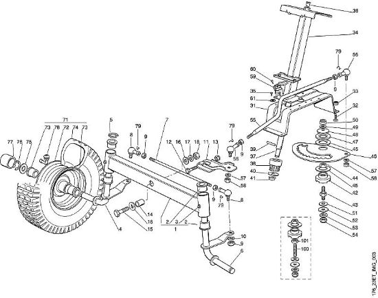 C - Sterzo MT MT 580 della marca Viking