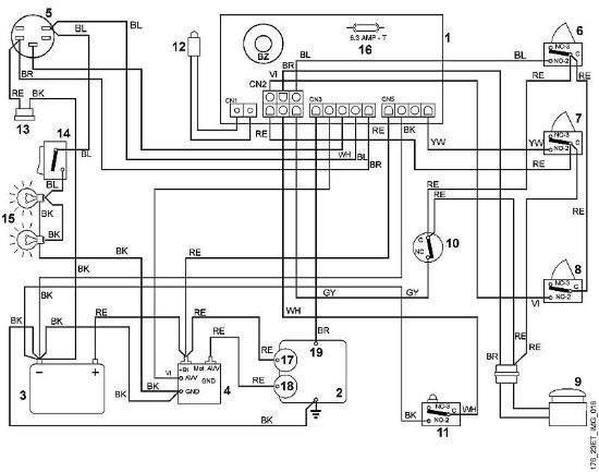 M - Schema elettrico MT MT 580 della marca Viking