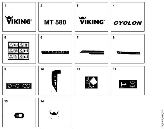 O - Etichetta adesiva MT MT 580 della marca Viking