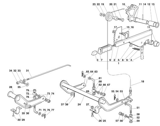 Picture of G - Sollevamento apparato di taglio MT 585 L
