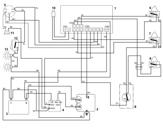 Picture of K1 - Schema elettrico MT 585 L
