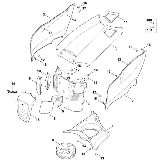 Picture of E - Cofano motore MT 6112.0