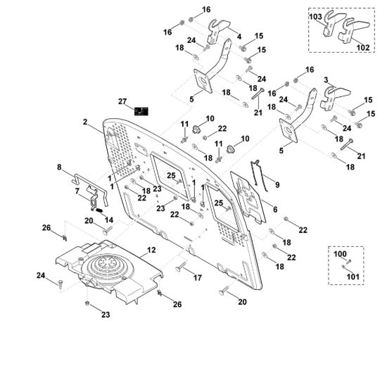 Picture of H - Parete posteriore MT 6112.0