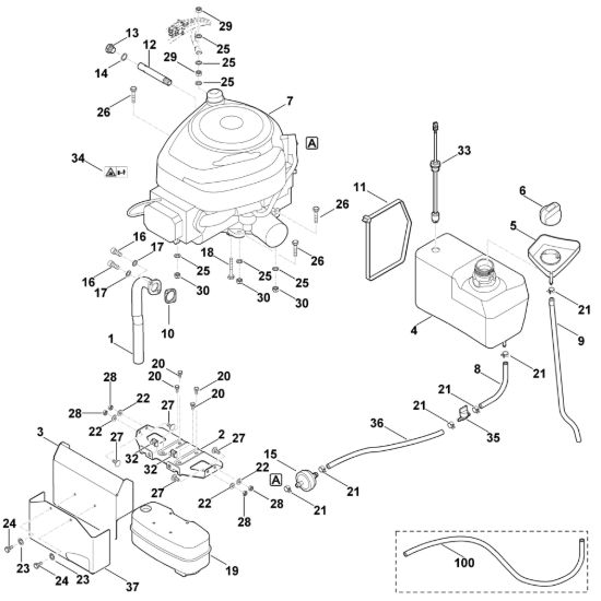 Picture of I - Motore, serbatoio MT 6112.0