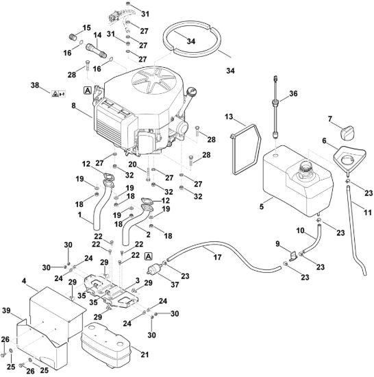Picture of I - Motore, serbatoio MT 6112.0 K
