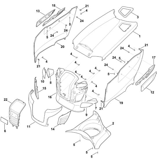 Picture of D - Cofano motore MT 6112.1 ZL