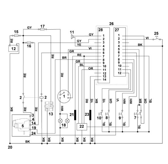 Picture of S - Schema elettrico MT 6127.0 KL