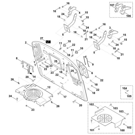 Picture of H - Parete posteriore MT 6127.0 ZL