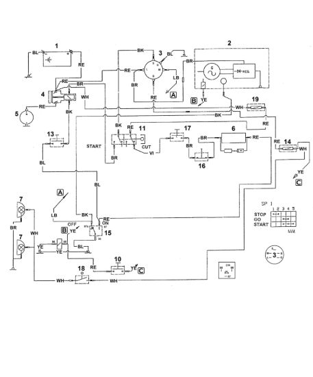 Picture of R1 - Schema elettrico MT 640 (1997)