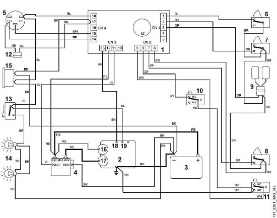 O - Schema elettrico -1 MT MT 780 della marca Viking