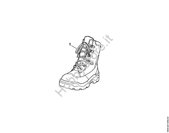 Scarponcini in pelle per motosega DYNAMIC GTX Stringhe MS-Stivali in pelle Dynamic GTX SZ 46 della marca STIHL