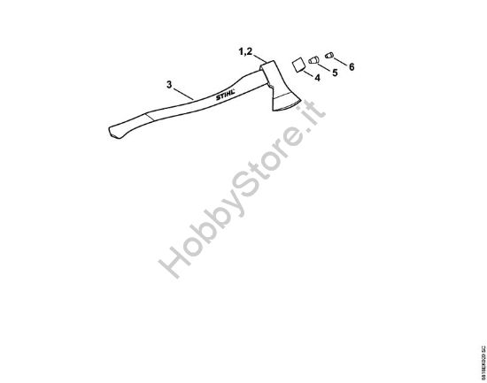 Accetta ILTIS-Canada Attrezzi per spaccare Accetta ILTIS-Canada 1000 g della marca STIHL