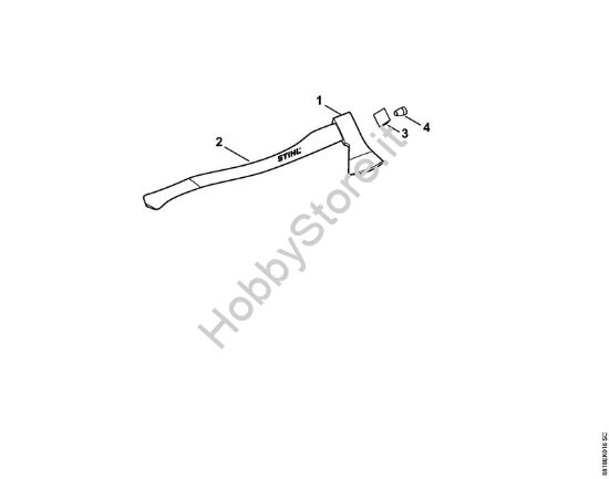 Ascia forestale AX 10 Attrezzi per spaccare Accetta per uso forestale AX 10 della marca STIHL