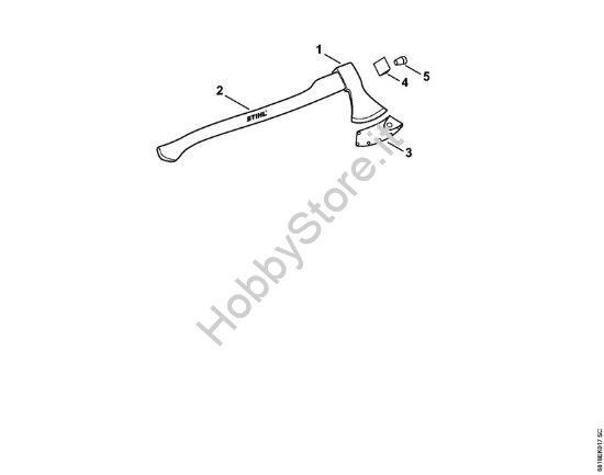 Ascia forestale AX 12 T Attrezzi per spaccare Accetta per uso forestale AX 12 T della marca STIHL