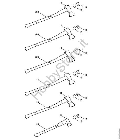 Asce spaccalegna Attrezzi per spaccare Accetta spaccalegna 1800 g della marca STIHL