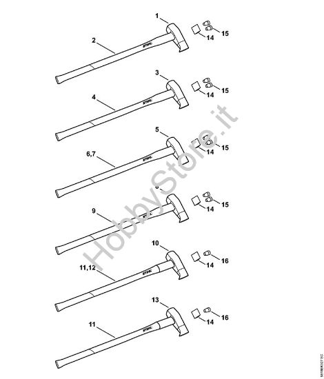 Mazze spaccalegna Attrezzi per spaccare Mazza spaccalegna 3500 g della marca STIHL