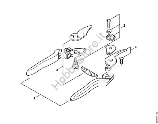 Cesoia da giardinaggio F6 Forbici Cesoia da giardinaggio F6 della marca STIHL